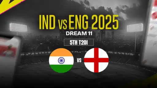 IND vs ENG Dream11 Prediction, India vs England, 5th T20I